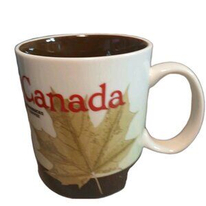 Starbucks Canada Global Icon Collection 2012 Coffee Mug Cup Maple Leaf Preowned